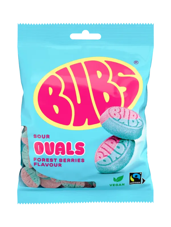 Ovals Raspberry Blueberry Factory Sealed 90g Bags