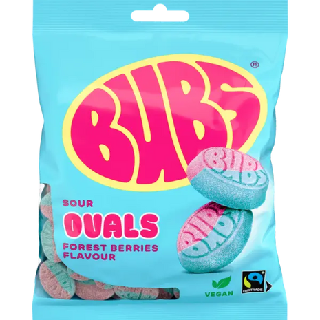 Ovals Raspberry Blueberry Factory Sealed 90g Bags