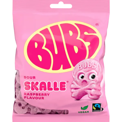 Skull Cool Raspberry Foam Factory Sealed 90g Bags