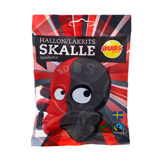 Skull Raspberry Liquorice Sweet/Salty Jelly