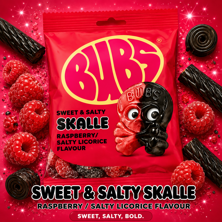 Skull Raspberry Liquorice Sweet/Salty