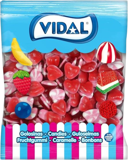 Vidal Twist Heart Candy Bag – 150 g
